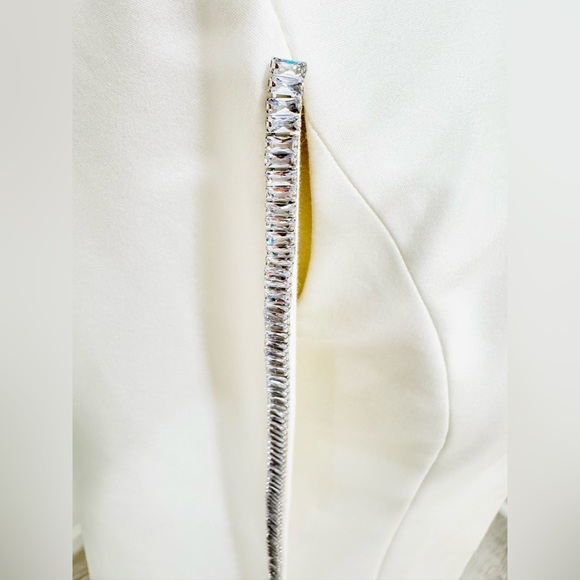 Alice + Olivia Esther Embellished Cotton Blazer Mini Dress - Picture 8 of 14